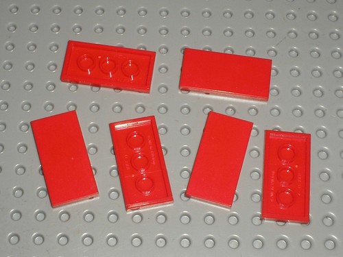 Lego red tile - x,